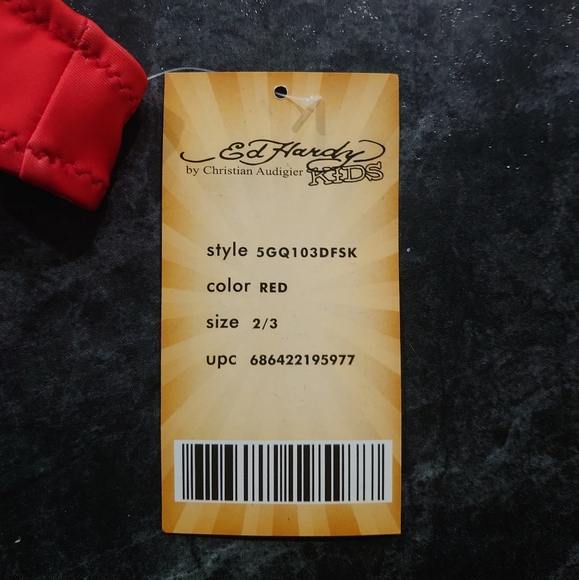 Ed Hardy Baby girl 2 piece bikini, size 2-3 - Picture 8 of 10